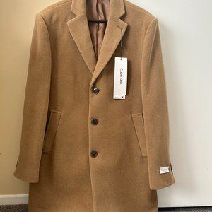 Calvin Klein Slim Fit Dress Topcoat (size M 38/40) - Camel
